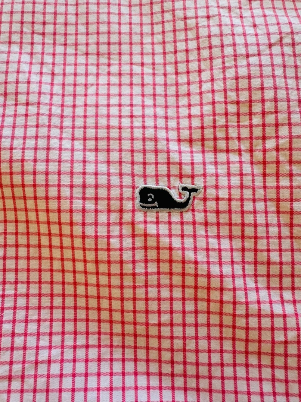 Vineyard Vines Men's Pink Gingham Button-Down Shirt